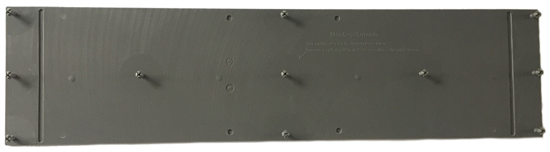 20 Stück MEAFloor Gitterrostauflage Oberfläche glatt 800x200mm grau